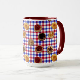 Kolacher på tjeckiska checkar mugg