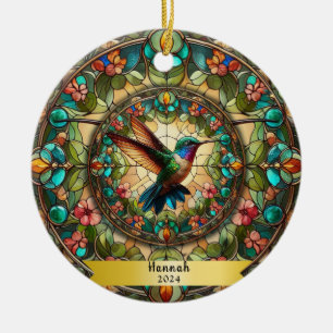 Kolari kolibri Glasfärgad Personlig  Julgransprydnad Keramik