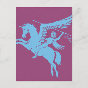 Kolast pegasus-varelse du kärlek vykort