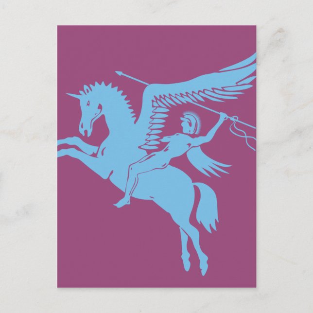 Kolast pegasus-varelse du kärlek vykort (Framsida)