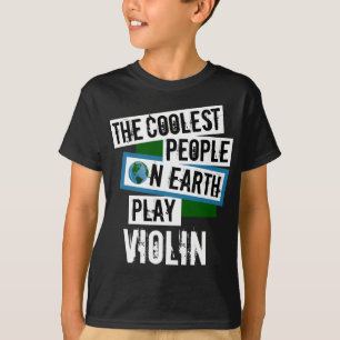 Kolast People's Earth Play Violin T Shirt
