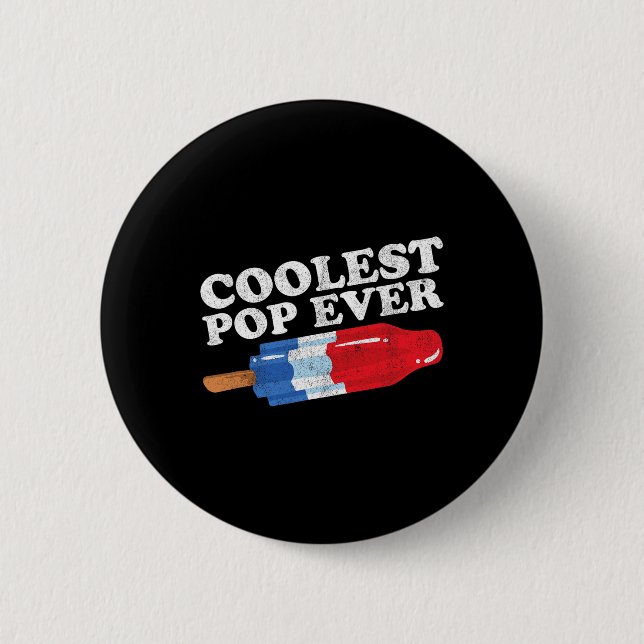 Kolast Pop Aldrig Popsicle Funny Retro Bomb Far Knapp (Framsida)