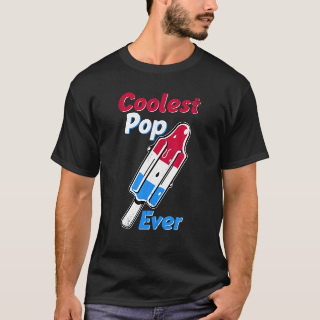 Kolast Pop Aldrig Popsicle Funny Retro Bomb Far T Shirt (Framsida)