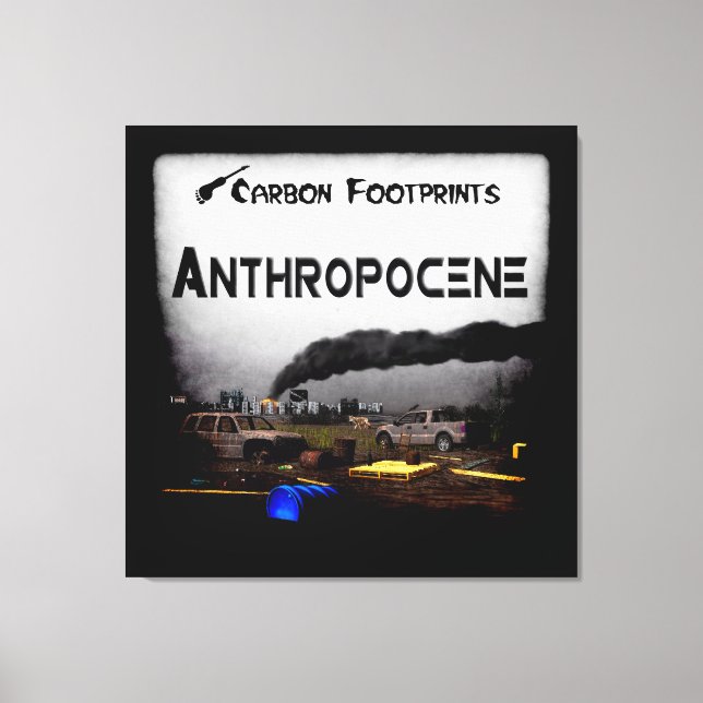 Kolavtryck - Antropocen Canvastryck (Framsida)