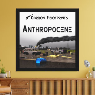 Kolavtryck - Antropocen Canvastryck