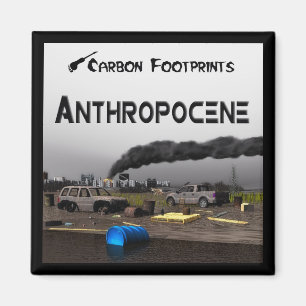 Kolavtryck - Antropocen Magnet