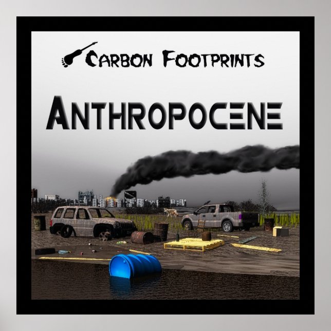 Kolavtryck - Antropocen Poster (Framsidan)