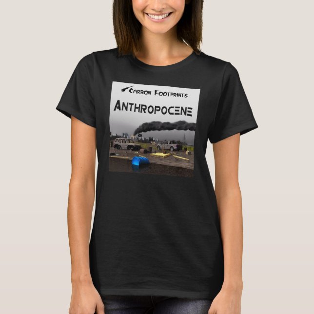 Kolavtryck - Antropocen Tee Shirt (Framsida)