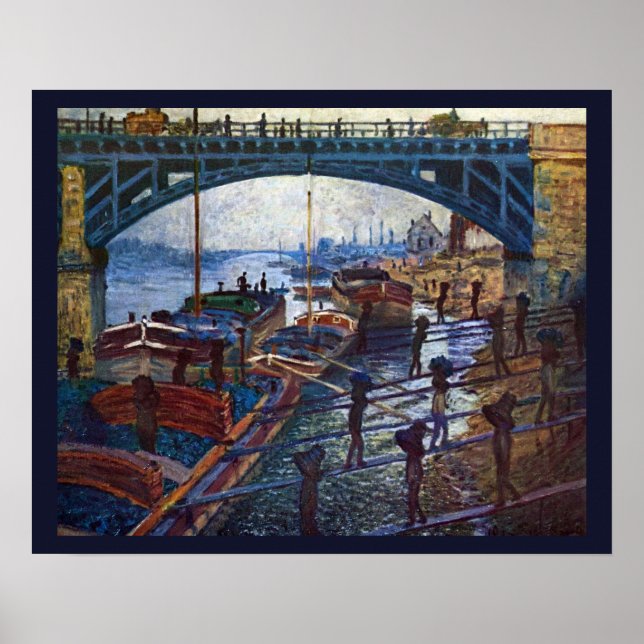 Kolbärarna av Claude Monet Poster (Framsidan)