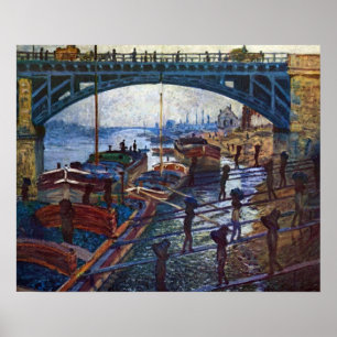 Kolbärarna av Claude Monet Poster
