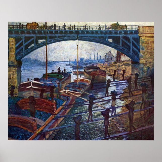 Kolbärarna av Claude Monet Poster (Framsidan)