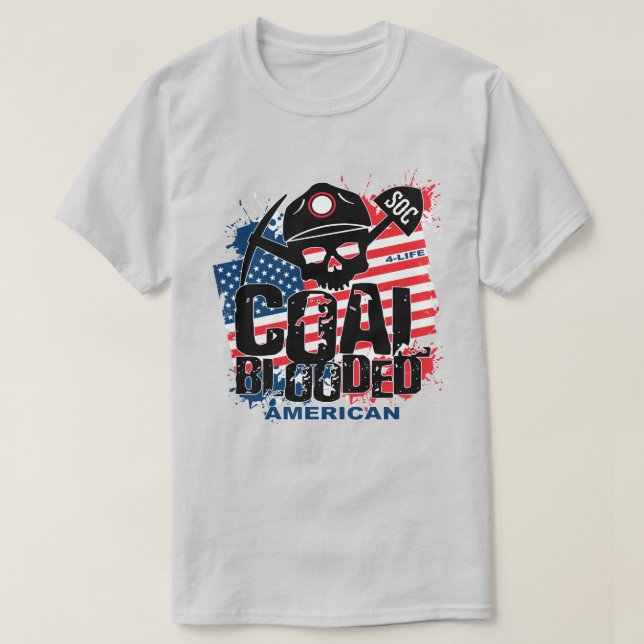 KOLBLODIG AMERIKAN T SHIRT (Design framsida)