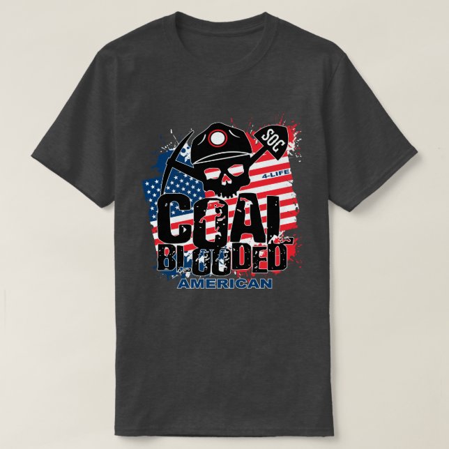 KOLBLODIG AMERIKAN T SHIRT (Design framsida)