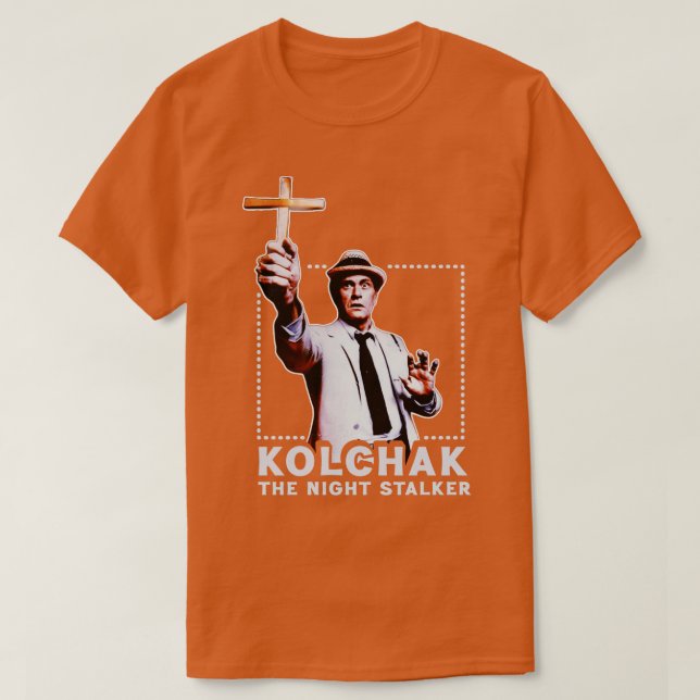 Kolchak the Night Stalker Horror Fläkt Art T Shirt (Design framsida)