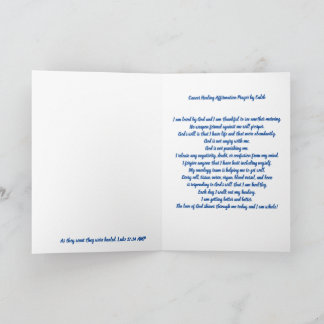 Köldbekräftelsebön av Caleb Card Kort