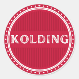 Kolding City Pride Emblem – Dansk identitet Runt Klistermärke