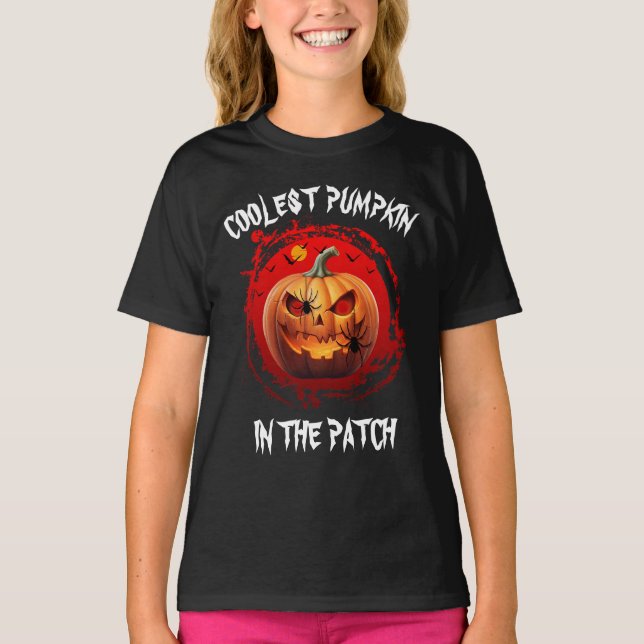 KOLEST PUMPKIN I ANPASSNINGSBARNA FÄLT T SHIRT (Framsida)