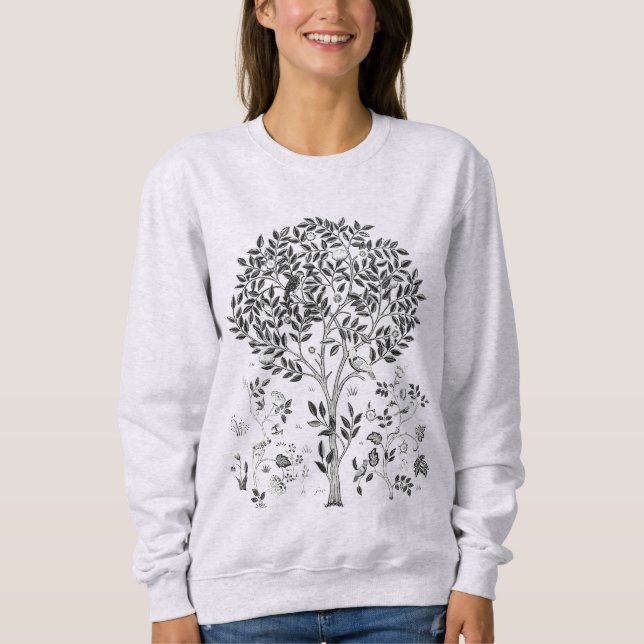 Kolet Teckning i Art nouveau Livets träd T Shirt (Framsida)
