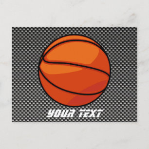 Kolfiber, blixt Basketball Vykort