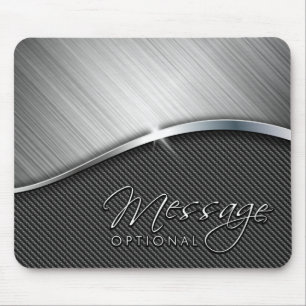 Kolfiber & Brühus Metall 4 Mousepads Musmatta