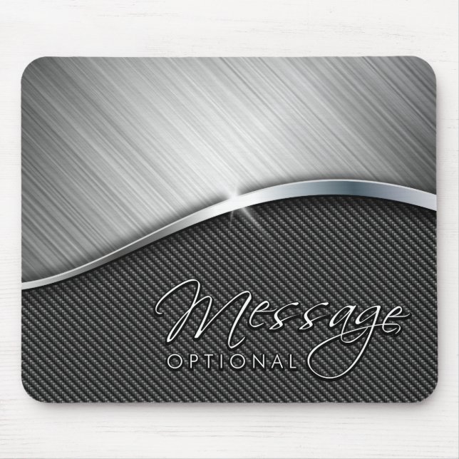 Kolfiber & Brühus Metall 4 Mousepads Musmatta (Framsidan)