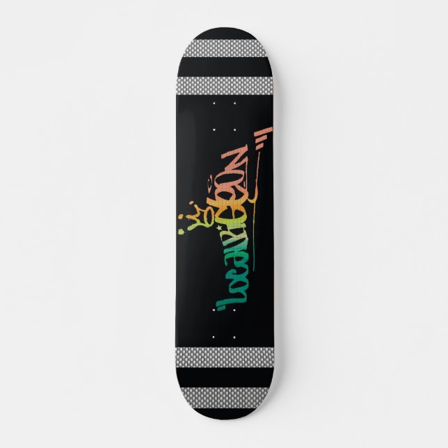 Kolfiber Skateboard Bräda 21,5 Cm (Framsida)