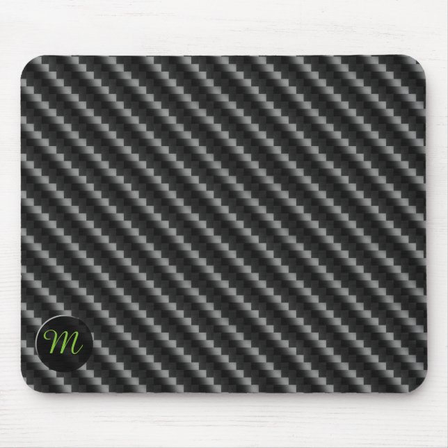 Kolfiber Stil med Monogram Musmatta (Framsidan)