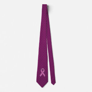 Kolfiberfiber i Chrome Stil Rosa Ribbon Awareness  Slips