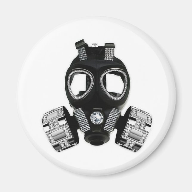 Kolgasmask Magnet (Framsidan)