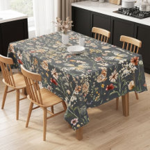 Kolgrå Boho Vildblommor
