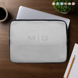 kolgrå silver metallisk grafit laptop fodral