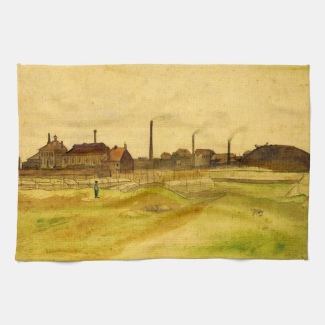 Kolgruva i Borinage av Vincent van Gogh Kökshandduk (Horisontell)