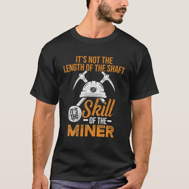 Kolgruvarbetare i gruvdrift t shirt (Framsida)