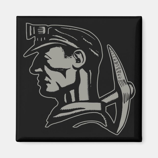 KOLGRUVARBETARE MAGNET (Framsidan)