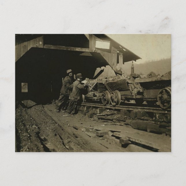 Kolgruvarbetare Vykort (Framsida)