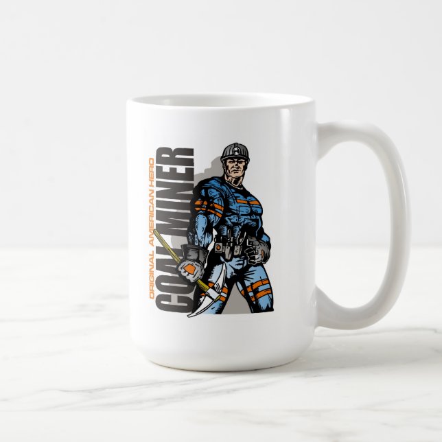 kolgruvearbetare kaffemugg (Höger)