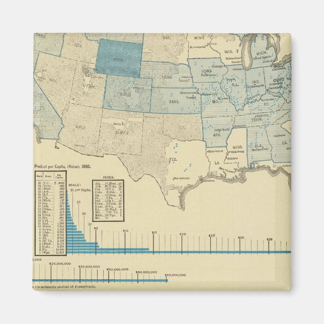 Kolgruvregioner Magnet (Framsidan)