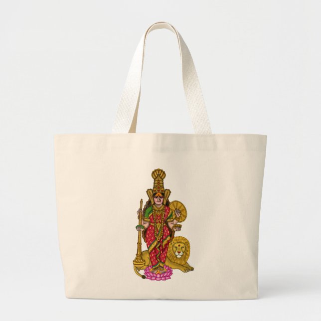 Kolhapur Mahalakshmi-handväska Jumbo Tygkasse (Framsidan)