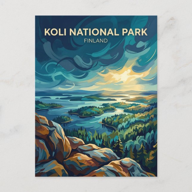 Koli nationalpark Finland Vykort (Framsida)