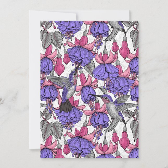 Kolibréträdgård i melrose och rosa (Framsida)