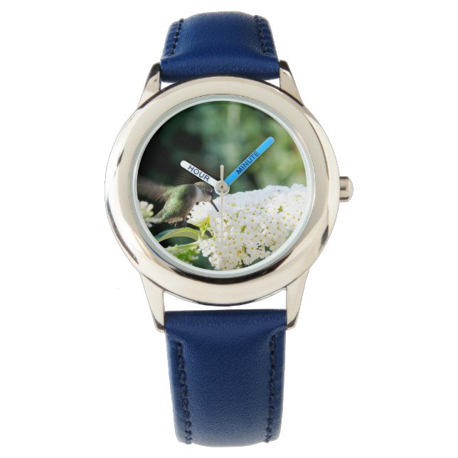 Kolibri Barn Glitterklocka Armbandsur (Framsida)