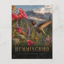 Kolibri Bergsäng DJUR Vykort