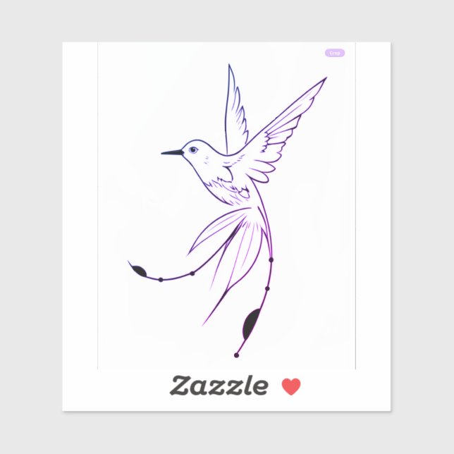 Kolibri dekal tatuering stil (Ark)