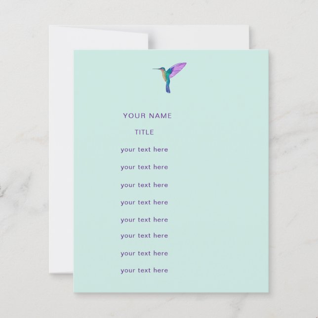 Kolibri Flyer (Framsida)