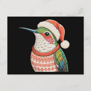 Kolibri ful överdel Santa hatt jul jul Helg Vykort