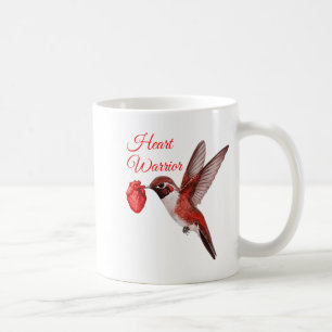 Kolibri Hjälte Krigares Medvetenhet om Hjärtsjukdo Kaffemugg