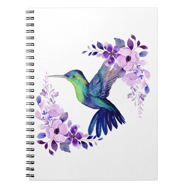 Kolibri Journal Blomma Anteckningsbok (Framsidan)