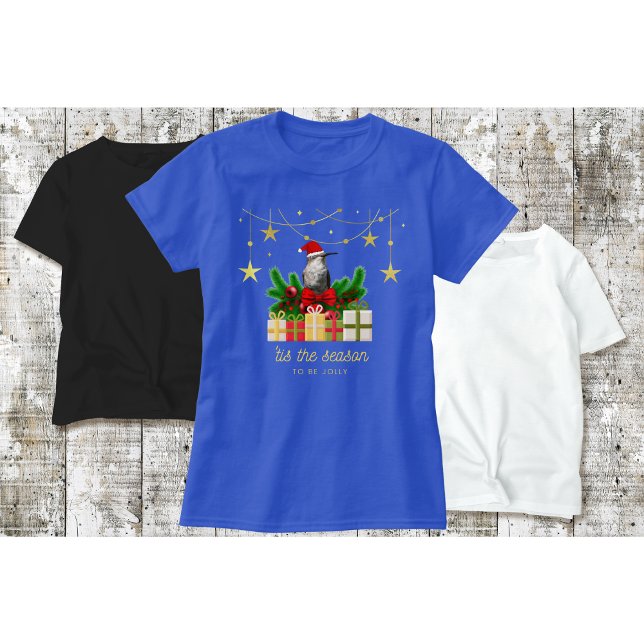 Kolibri jul T-shirt "Blå" (Skapare uppladdad)