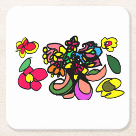 Kolibri  koppla av  vår underlägg papper kvadrat