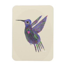 Kolibri med hjärta magnet